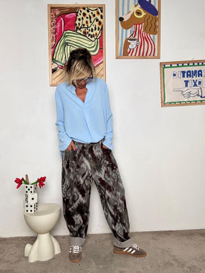 DEJA VU - Jeans boyfriend fantasia tie-dye effetto vintage A25AN206/ FANTASIA DEJA VU 