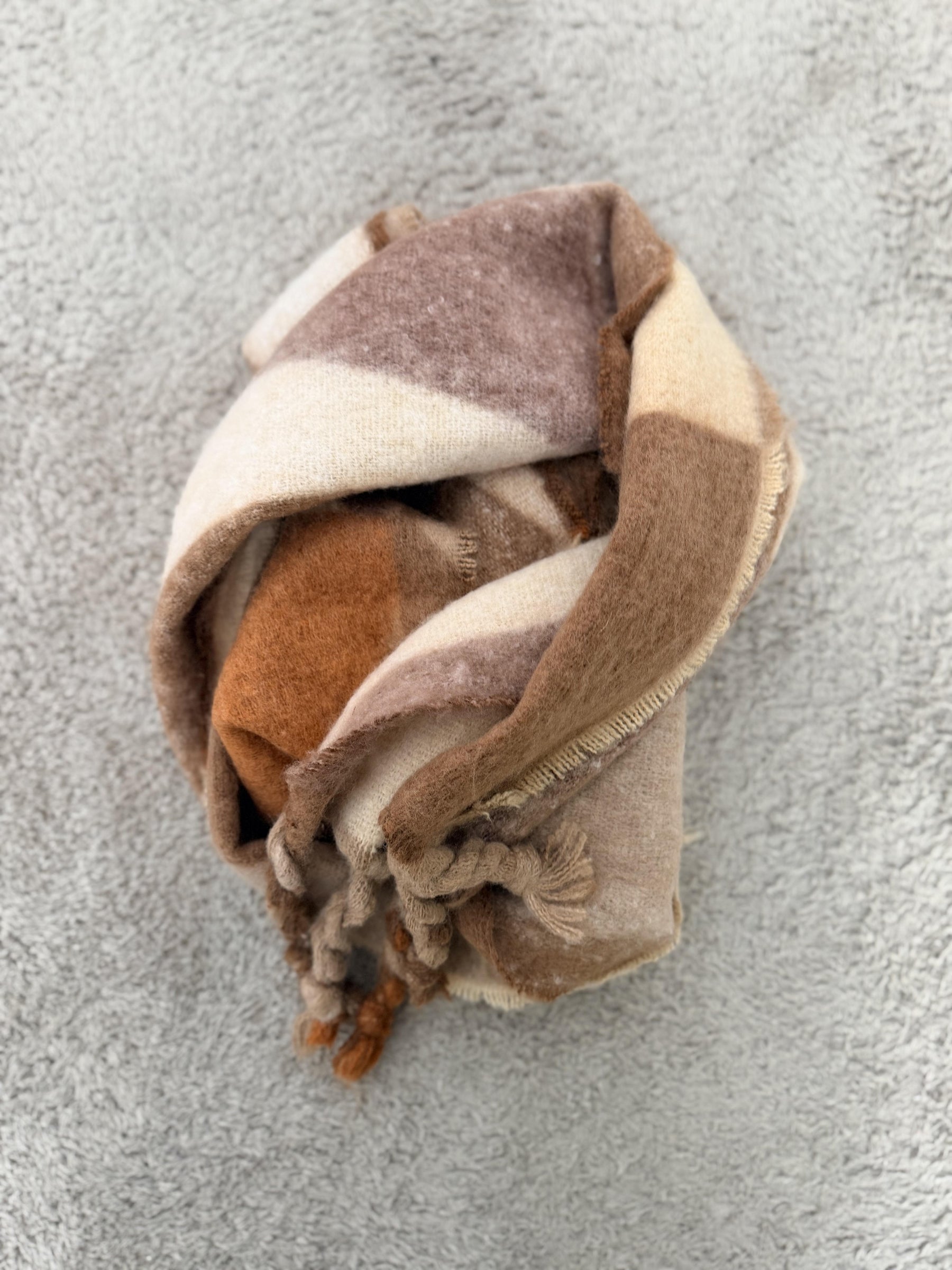 SUSY MIX - Sciarpa Warm Caramel YF5790/ CAMMELLO SUSY MIX 