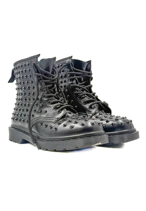 FEMALE - Anfibio nero con borchie  grintoso e super di tendenza MT1-1/ NERO FEMALE 