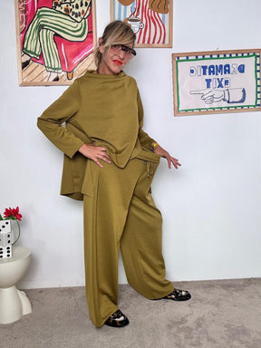 FEMALE - Pantalone Ampio Passeggiata Zen OLIO 35791KQC/ OLIO FEMALE 