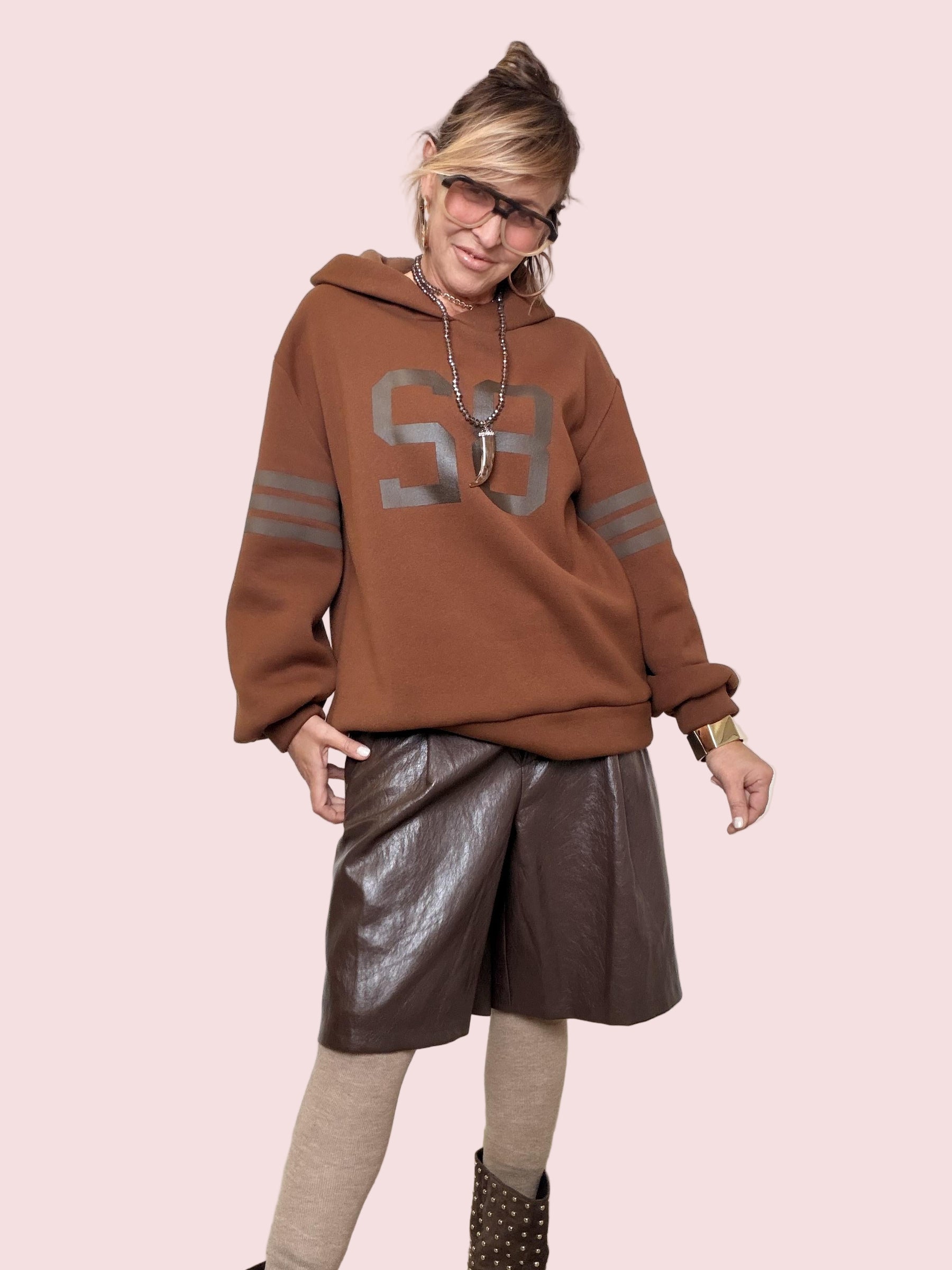 PHILIA LOFT - FELPA  SPORTY CHIC 58 R01Y0470/ TABACCO PHILIA LOFT 