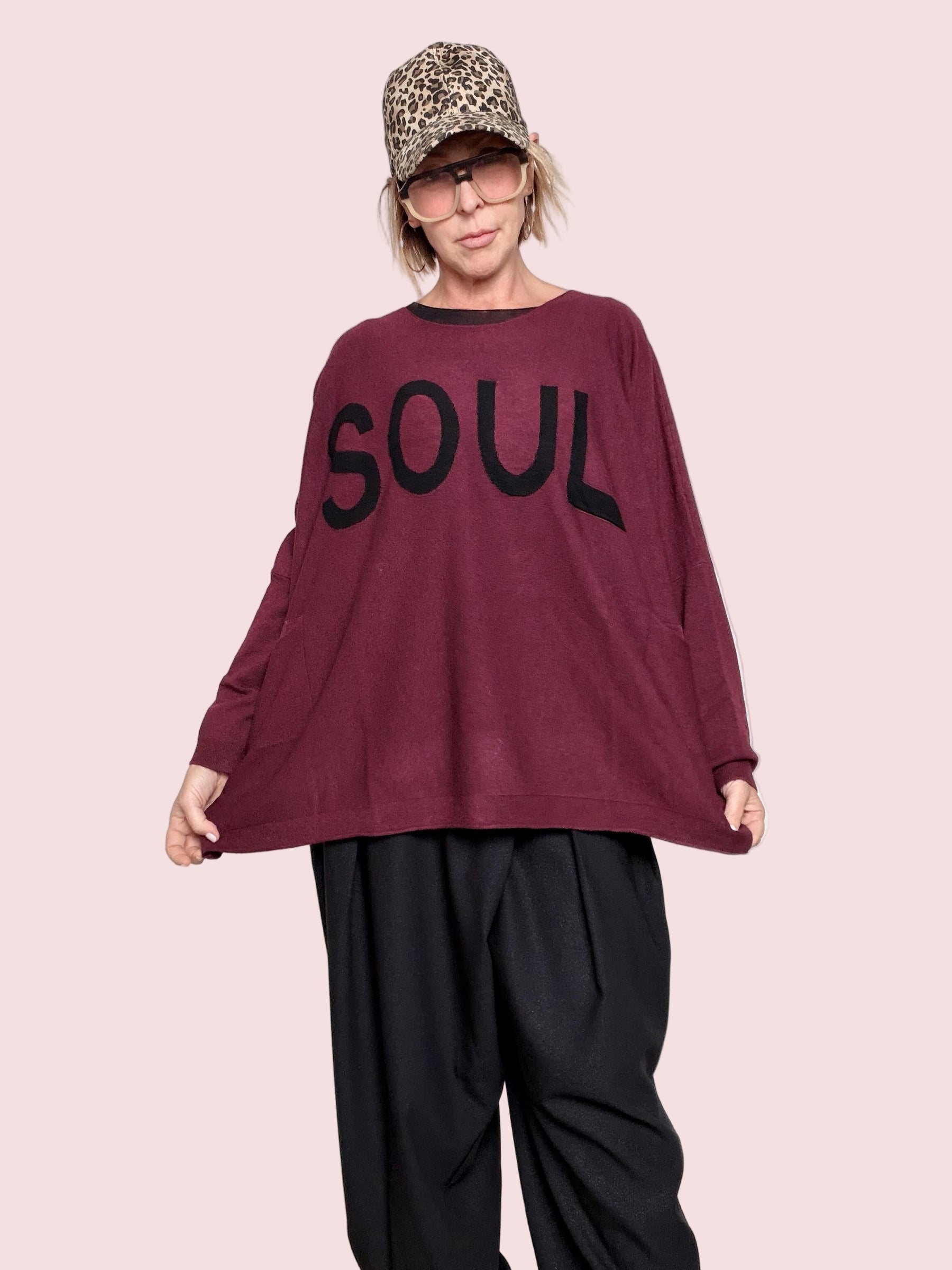 SUSY STAR - Maglia Soul Mood OVER BORDEAUX ST78349/ BORDEAUX SUSY STAR 