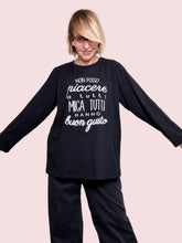 SUSY STAR - T-shirt Ironica Good Vibes STL12/ NERO SUSY STAR 