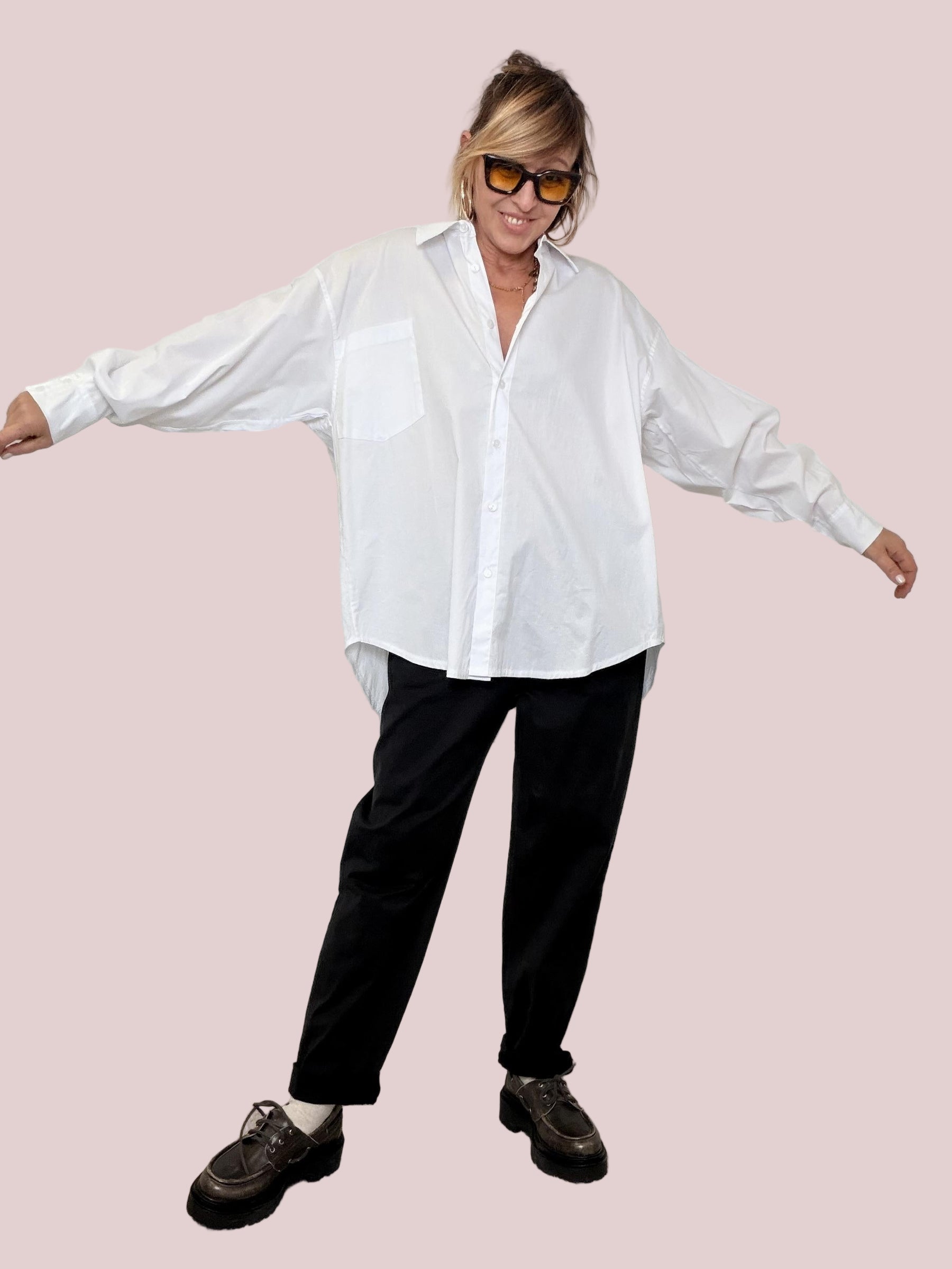 FEMALE - Camicia Boyfriend Glow C475/ BIANCA FEMALE 