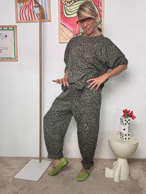 SUSY STAR - Pantalone Panthera Street  Selvaggio, Ovetto VERDE ST50150/ VERDE MILITARE SUSY STAR 