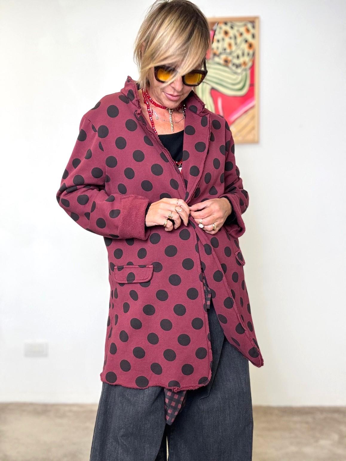 SUSY STAR-  Giacca Pois Mood vino S7010/ VINO SUSY STAR 