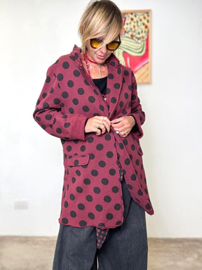 SUSY STAR-  Giacca Pois Mood vino S7010/ VINO SUSY STAR 