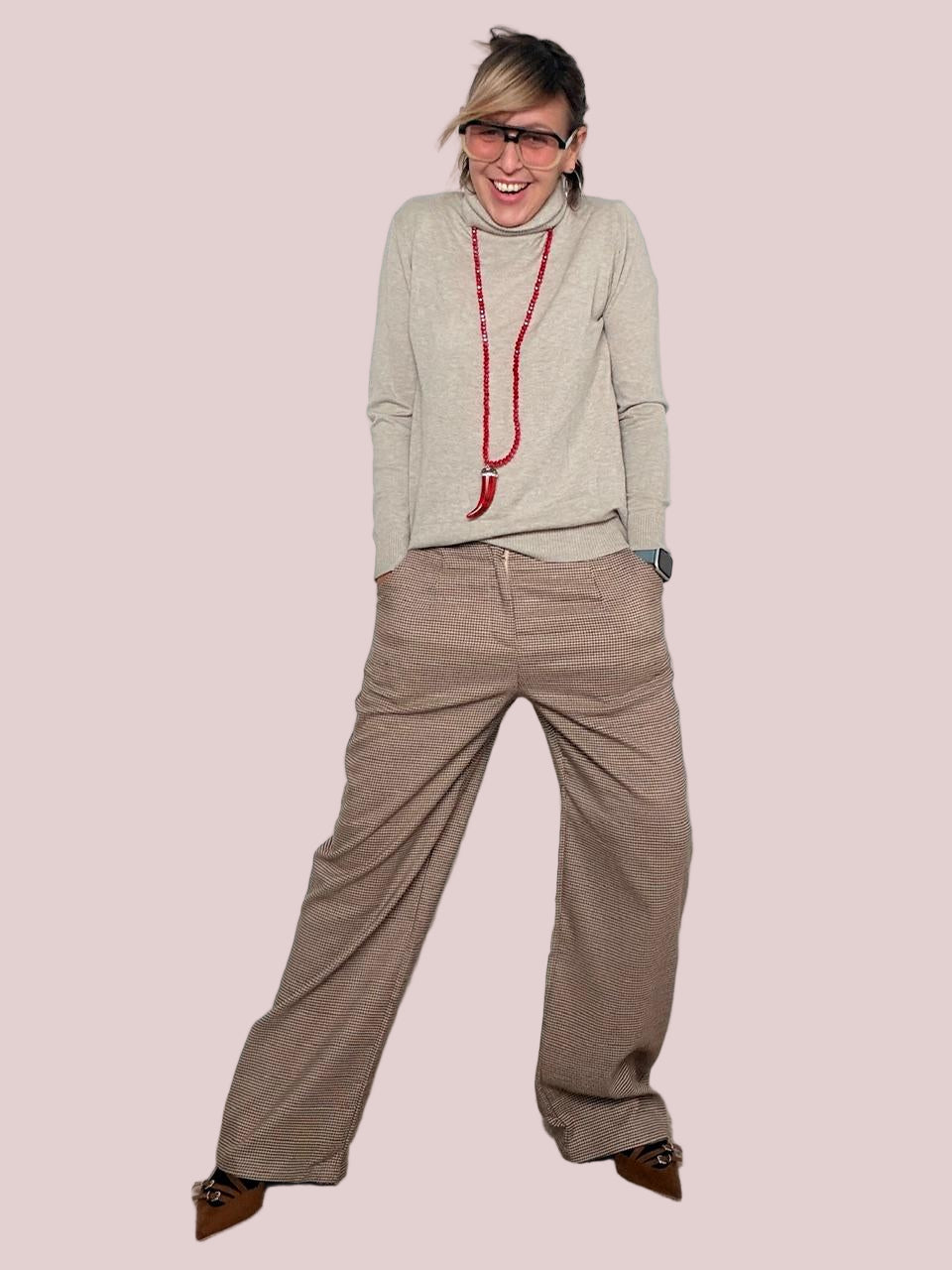 FEMALE - Pantalone Easy Chic P90016/ CAMMELLO FEMALE 