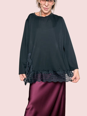 SUSY STAR - Maglia PUNTO MILANO PIZZO NERO STLS2016/ NERO SUSY STAR 