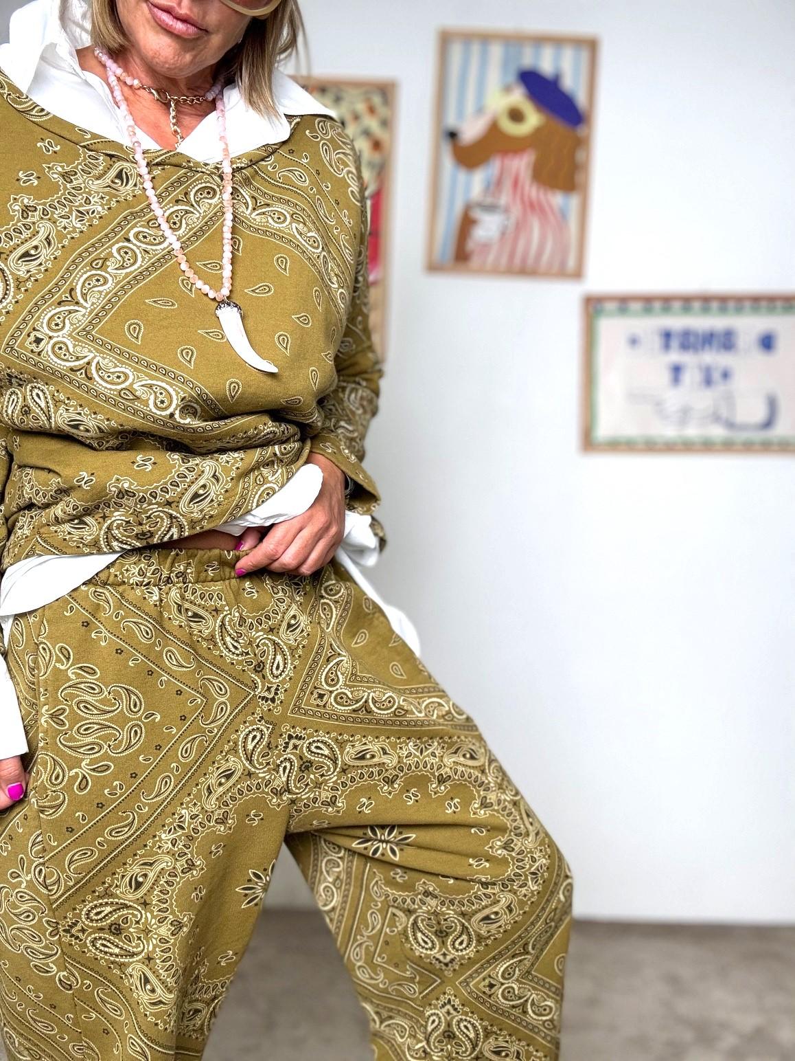 FEMALE - Pantalone ovetto donna  fantasia bandana P6404/ OCRA FEMALE 