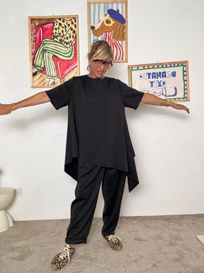 SUSY STAR - Completo donna marrone  stile comfy chic e moderno NERO STLS12091690/ NERO SUSY STAR 