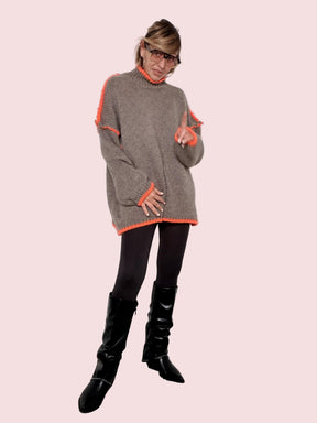 FEMALE - MAGLIA FLUO CHIC 65022/ TAU/ARANCIO FEMALE 