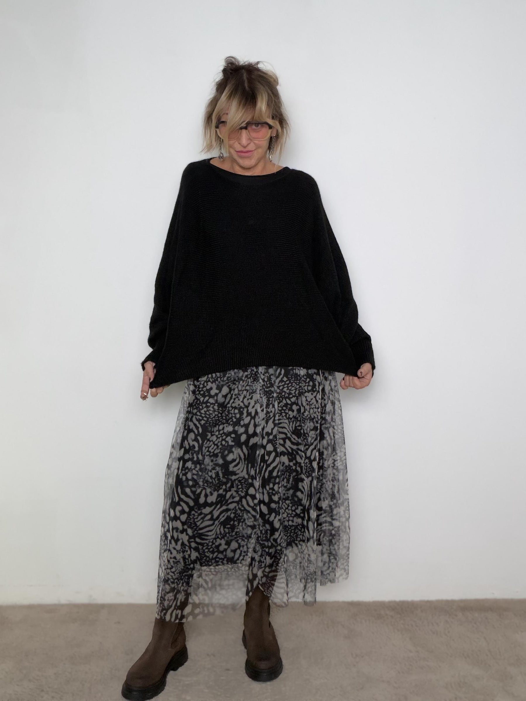 FEMALE - Abito Jungle Chic KAB3/ NERO FEMALE 