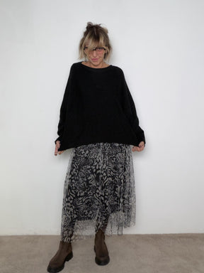 FEMALE - Abito Jungle Chic KAB3/ NERO FEMALE 