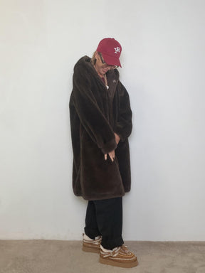 SUSY STAR - Ecopellicciotto Oversize con Cappuccio FANGO ST25023/ FANGO SUSY STAR 