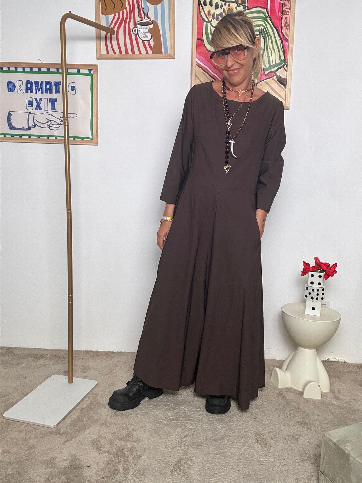 SUSY STAR - Tuta begalina donna ampia  Un solo gesto, look risolto MORO ST88496FIO/ MORO SUSY STAR 