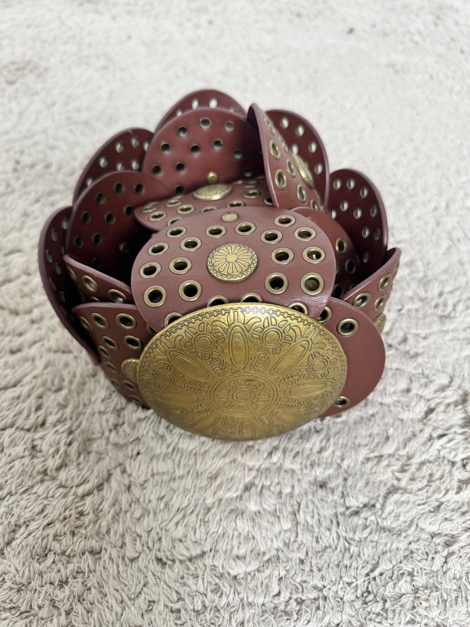 FEMALE -Cintura animalier con dettagli metallici  grinta e stile in un solo accessorio CUOIO M101/ CUOIO FEMALE 