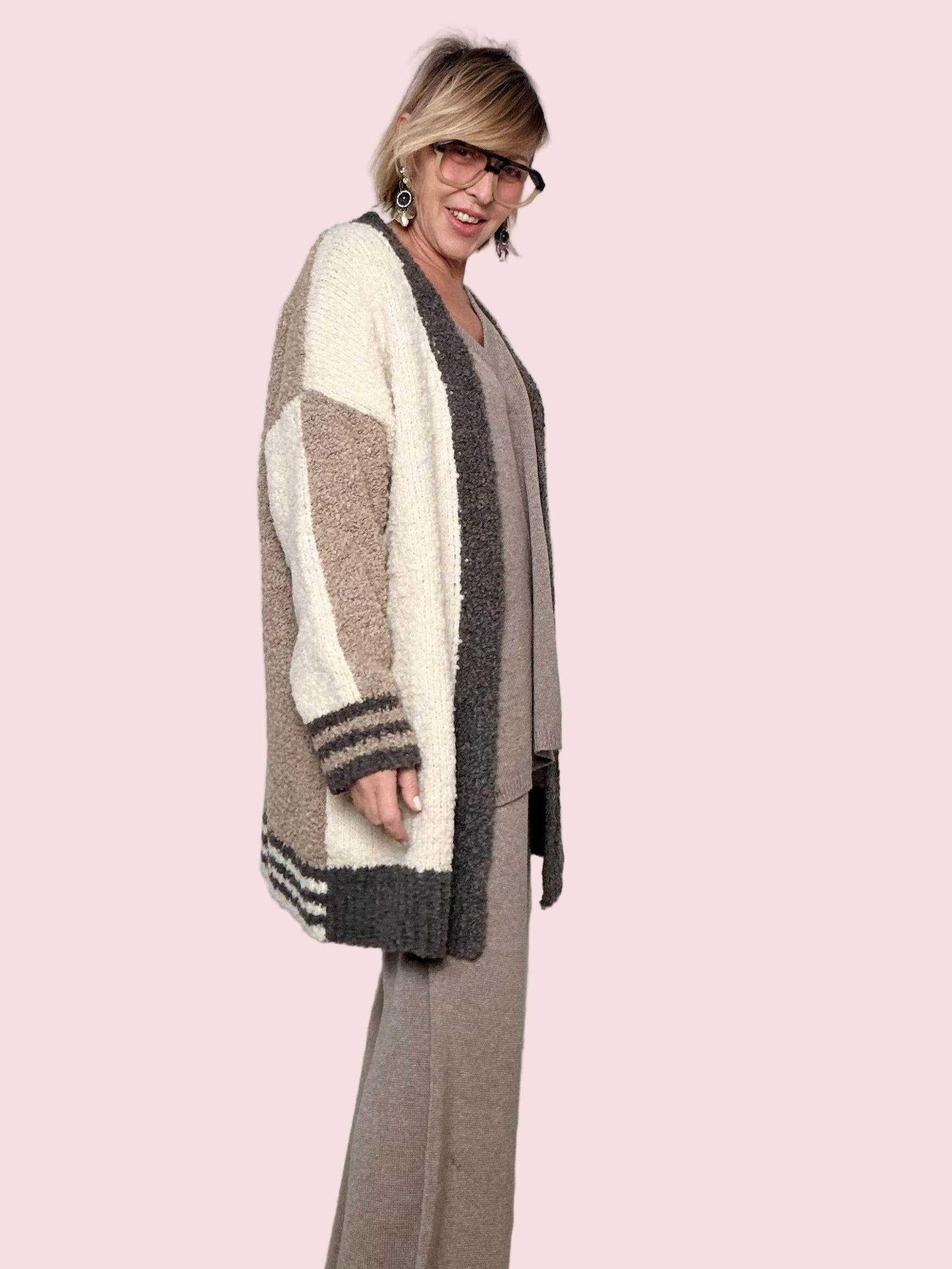 SUSY STAR - CARDIGAN COZY BLOCK ST3WB101/ FANGO SUSY STAR 