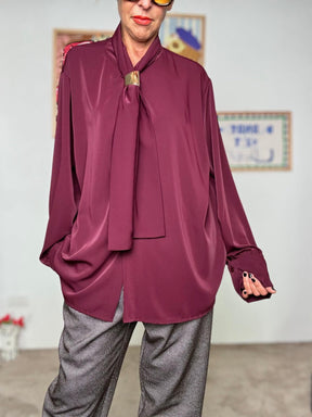 SUSY STAR - Camicia con Nodo Frontale VINO STLS1037/ VINO SUSY STAR 