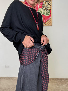 SUSY STAR - Jeans Foulard ST3109/ NERO SUSY STAR 