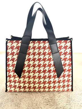 B - FLORENCE - Borsa shopper donna con pochette coordinata  elegante, capiente e super trend SHOP/ PDP RED B.Florence 