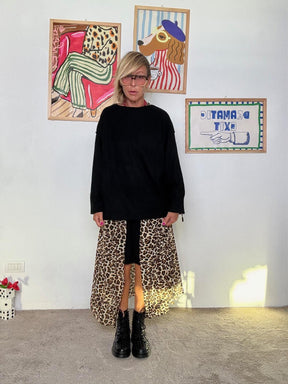 DEJA VU - Maglia donna  basic e versatile NERA A25IL405/ NERO DEJA VU 