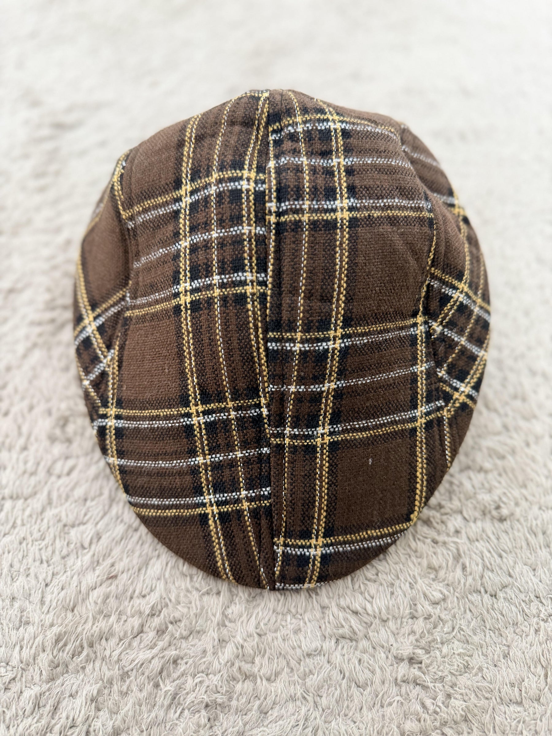 FEMALE - Cappello Newsboy Check ADELE/ CUOIO FEMALE 