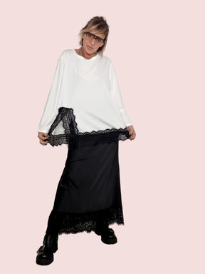 SUSY STAR - Maglia PUNTO MILANO PIZZO BIANCO STLS2016/ PANNA SUSY STAR 