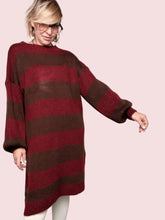 FEMALE - ABITO  MAXI STRIPE COZY VINO 8111/ VINO FEMALE 