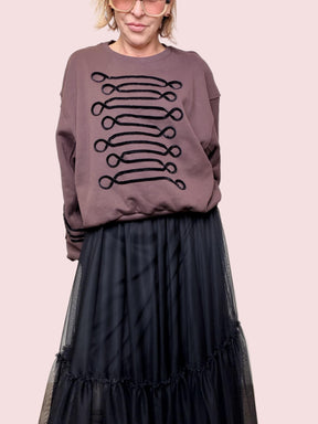 SOUVENIR - FELPA MAJORETTE CHIC MARRONE S38M1508/ marrone SOUVENIR 