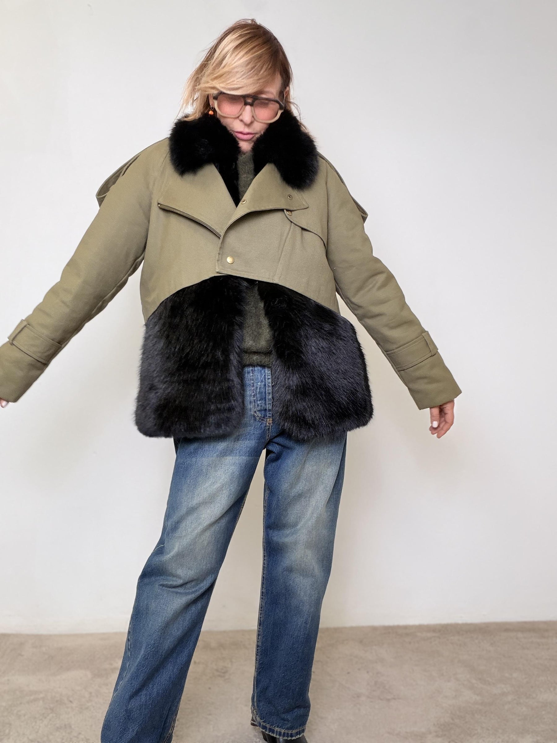 GIACCA URBAN FUR S38M0811/ MILITARE SOUVENIR 