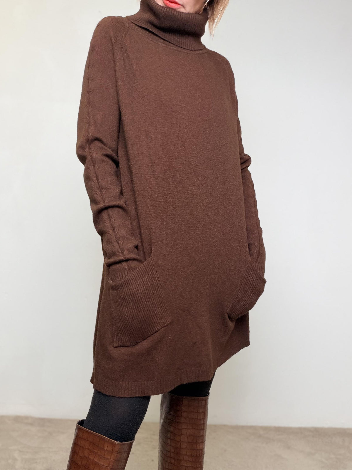 FEMALE - Abito Cocoon Soft  La coccola che si indossa moro ZS9079/ MORO FEMALE 