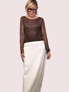 Body in Tulle Effetto Seconda Pelle moro STSY0349/ MORO SUSY STAR 