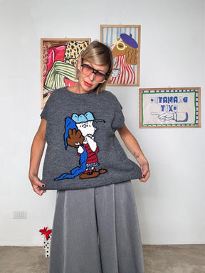 SOUVENIR - Gilet Funny Mood GRIGIO F38P1033/ ANTRACITE SOUVENIR 