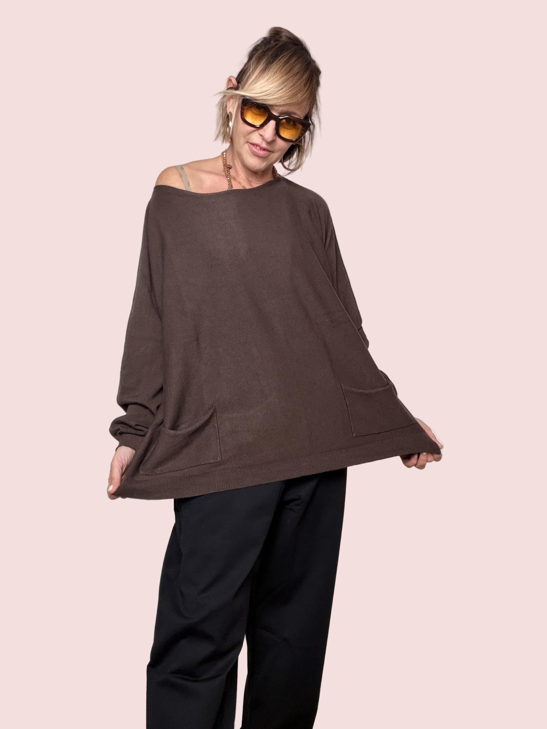 SUSY STAR- Maglia Easy Mood moro ST25011/ MORO SUSY STAR 