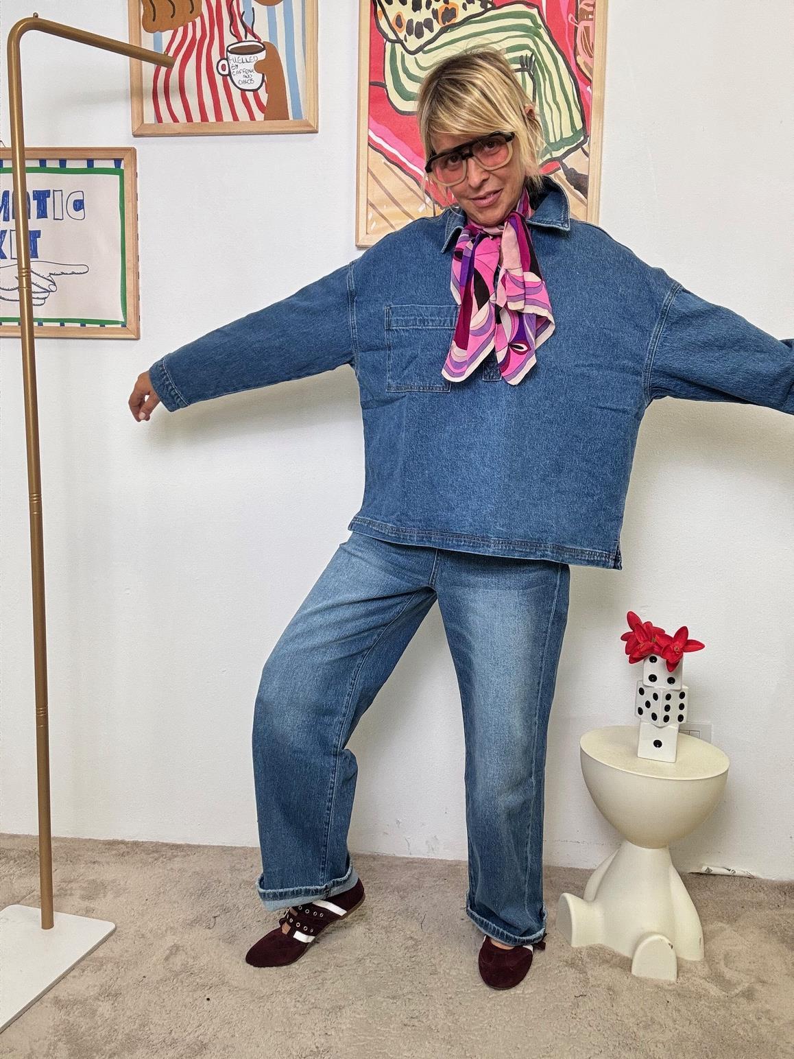 FEMALE - Camicia Over in Denim Unisex WY128/ JEANS FEMALE 