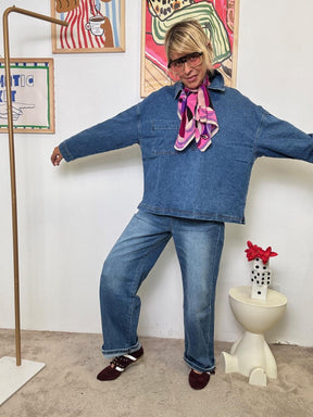 FEMALE - Camicia Over in Denim Unisex WY128/ JEANS FEMALE 