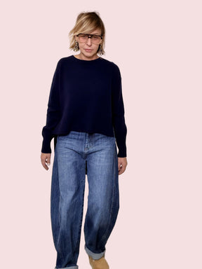 SOUVENIR - Jeans Slouchy Relax  il denim comfy che non ti molla mai S38M0264/ JEANS SOUVENIR 