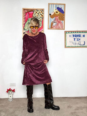 SUSY STAR - Abito Over in Ciniglia VINO STSY0351/ VINO SUSY STAR 