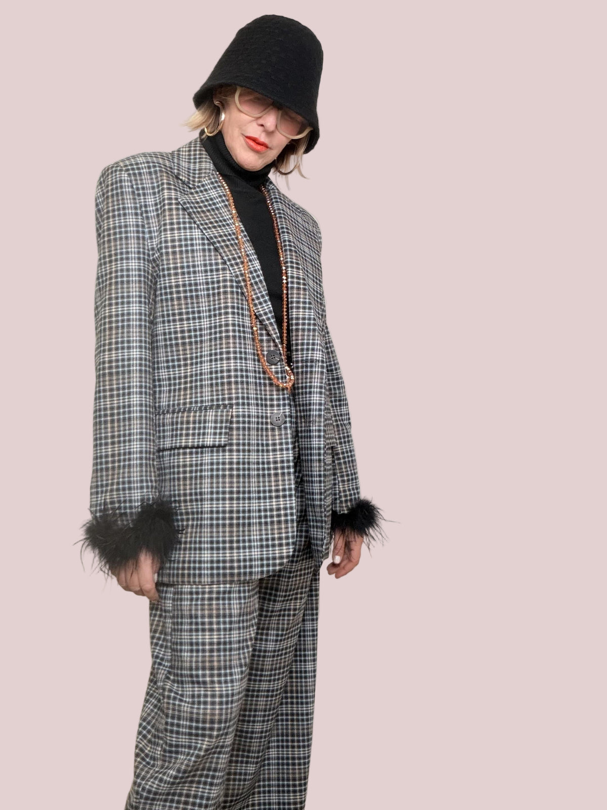 FEMALE - Giacca Feather Mood LD3721/ NERO FEMALE 