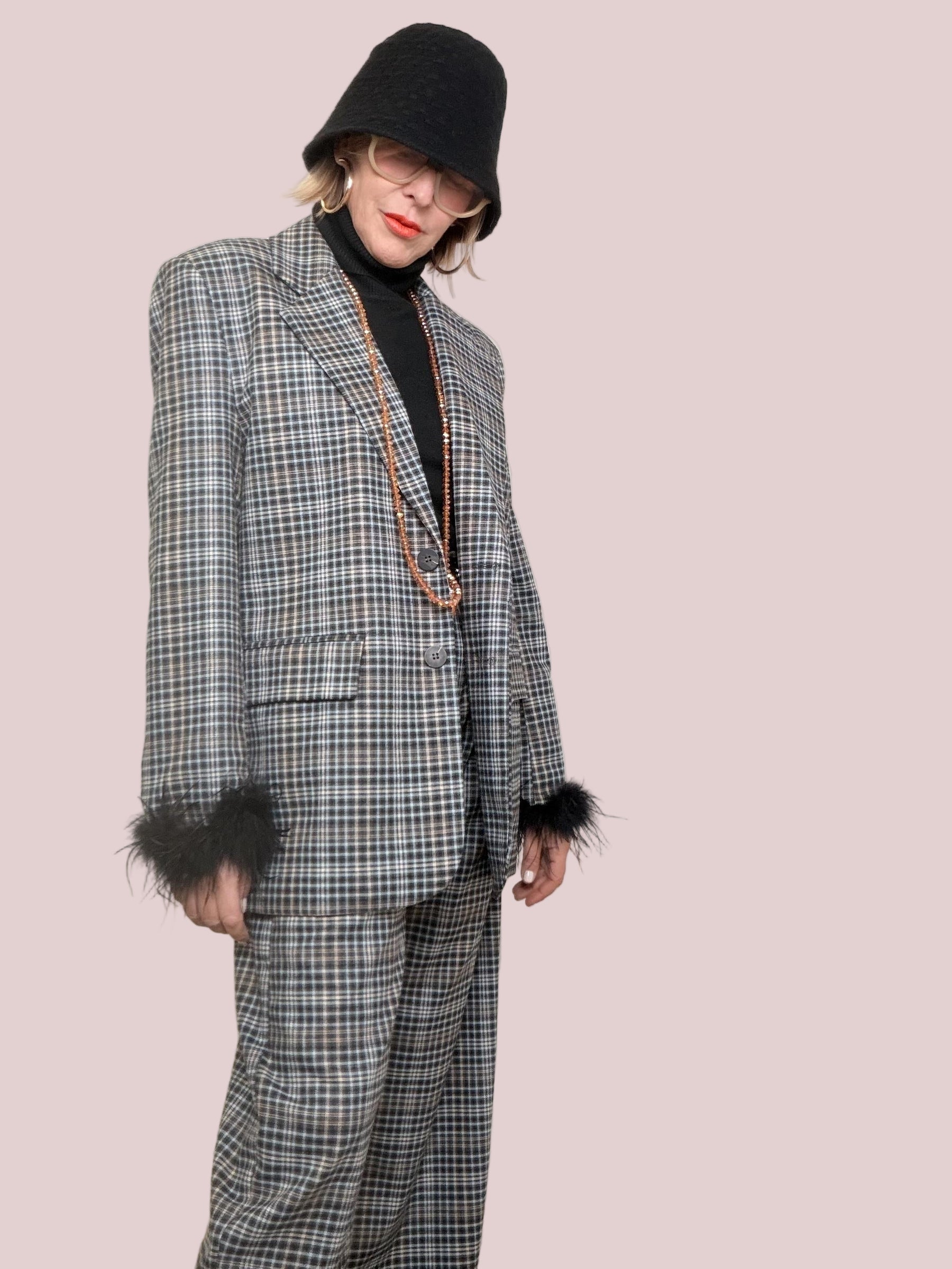 FEMALE - Giacca Feather Mood LD3721/ NERO FEMALE 