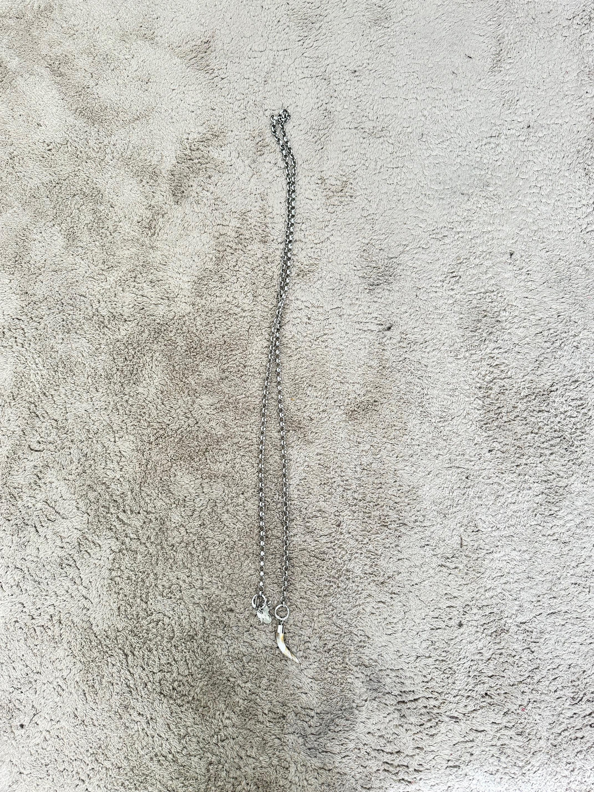 DEJA VU - Collana lunga donna  con ciondolo corno A24MB904/ ARGENTO DEJA VU 