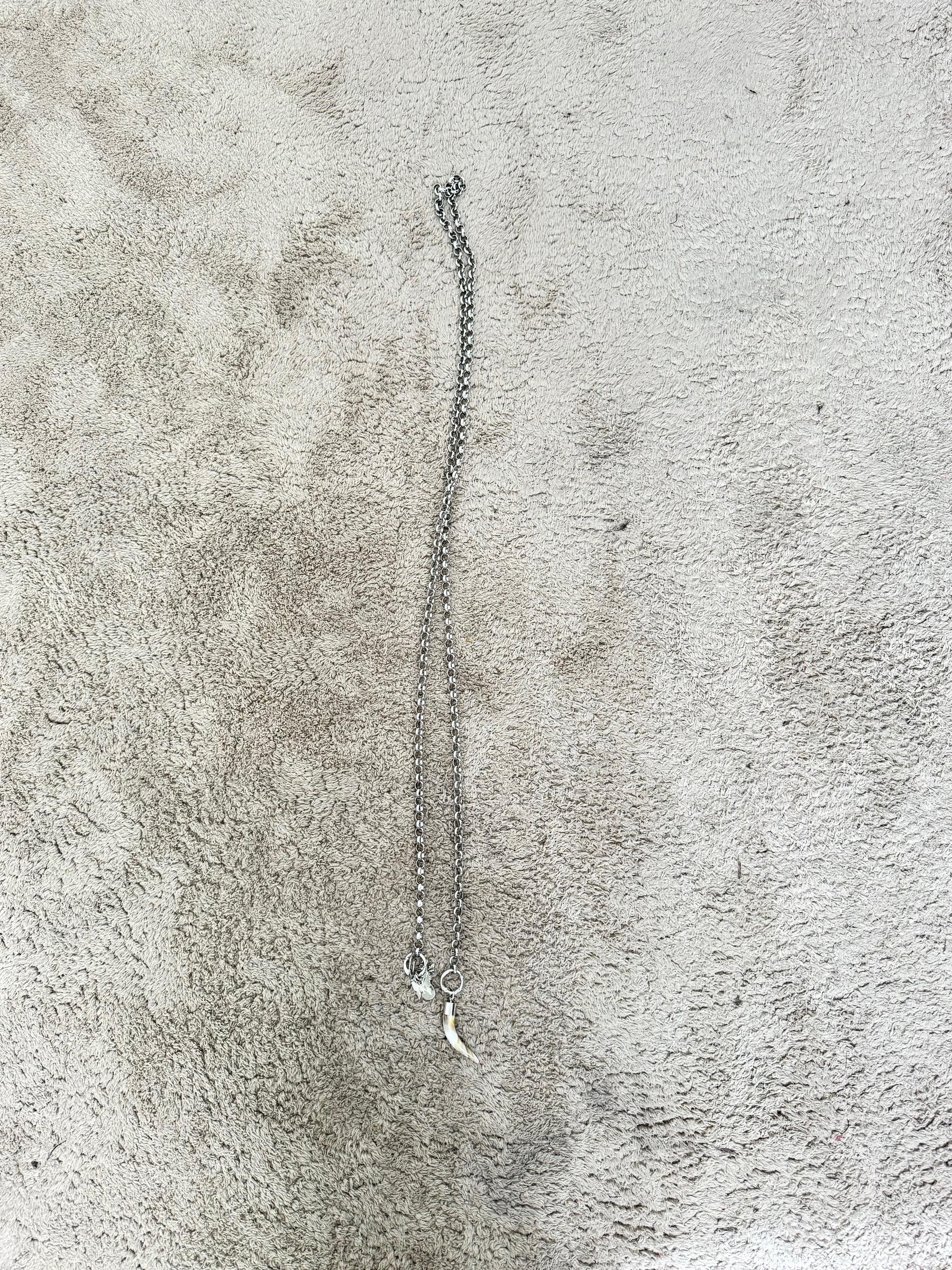 DEJA VU - Collana lunga donna  con ciondolo corno A24MB904/ ARGENTO DEJA VU 