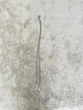 DEJA VU - Collana lunga donna  con ciondolo corno A24MB904/ ARGENTO DEJA VU 