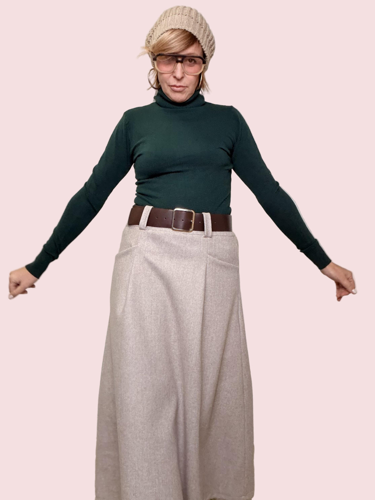 FEMALE - FEMALE - Maglia Dolcevita  VERDE 5010/ VERDONE FEMALE 