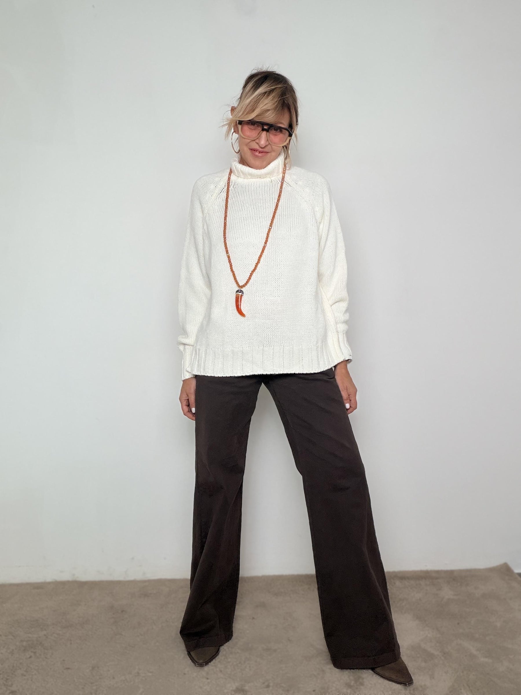 FEMALE - Maglia Cozy Chic 5519/ PANNA FEMALE 