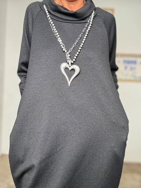 FEMALE - Abito Cratere  Minimal chic con personalità cosmica nero 36369FALETTI/ NERO FEMALE 