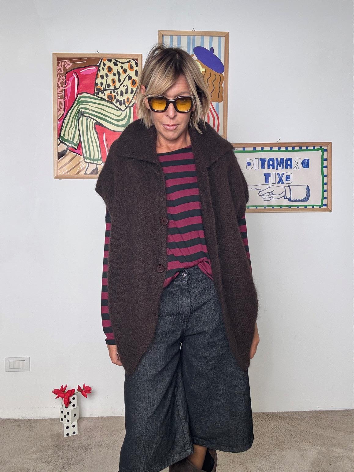 FEMALE - CARDIGAN MOCHA CM1671/ MARRONE FEMALE 