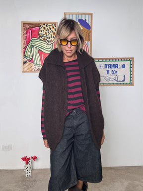 FEMALE - CARDIGAN MOCHA CM1671/ MARRONE FEMALE 