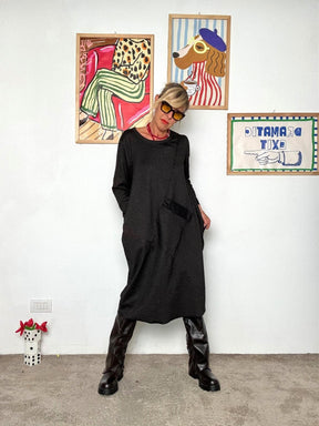 FEMALE - Abito Over con Tasca a Contrasto moro 36582SSXWTH/ MORO FEMALE 